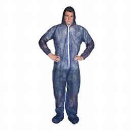 Polypropylene Asbestos Suits Blue Size 3XL 5 Pack