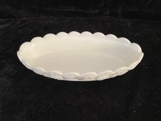 Westmoreland Milk Glass Oval Candy Dish