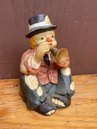 Sun Saint Musical Hobo Clown Circa 1985 Music Box