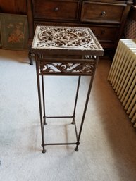 Cast Iron Plant Stand - 10x10x27H