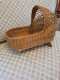 Mini Wicker Doll Bassinet - 14x7