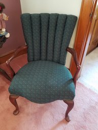 Hard Wood Well Made Cushioned Side Chair By Hallagan Furniture - 25x24x34H