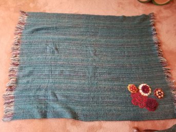 Turquoise Throw Blanket - Made In India - 64x50