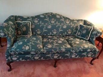 Ethan Allen Traditional Classic Winged Back Sofa