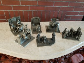 Franklin Mint Collectible Statues - 6 Pieces