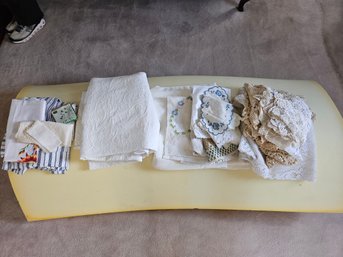 Lot Of Miscellaneous Doilies And Linens