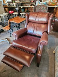 Ethan Allen Brown Leather Recliner