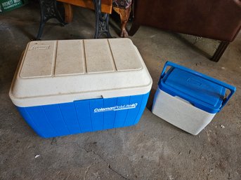 Pair Of Coleman Coolers