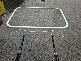 Metal Outdoor Table - Needs Glass Top