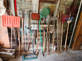 Garage Lot Of Useful Miscellaneous Outdoor Tools