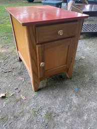 SOLID Oak Side Table By RIVERSIDE