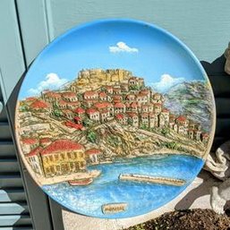 Moaybos Greece Wall Hanging Plate