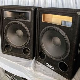 Pair Carvin Speakers With Protective Bags