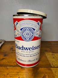 BUDWEISER Beer Storage Trash Can With Lid