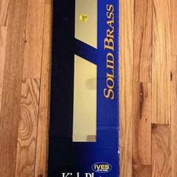 NEW Ives Schlage 8' X 34' Solid Brass Kick Plate USA Made (1 Of 3)