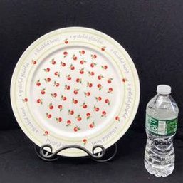 Hallmark  'A Grateful Plateful A Thankful' Cherries 12' Serving Plate