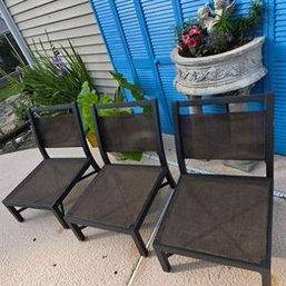 Set Of Three Lowboy Outdoor Chairs Perfect For Around Your Firepit Or On Patio