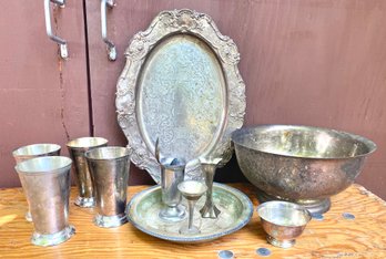 Silver Co And Other Brand Platter And More