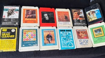 Vintage Media Box Full Of 1970s, 8 Track Tapes