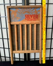 Vintage 'Silver' Columbus Washboard