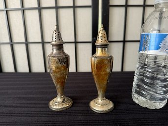 Vintage Silver Salt & Pepper Shakers