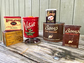 Collection Of Vintage Tobacco Tins