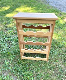 Amish Raw Pine Bottle Rack