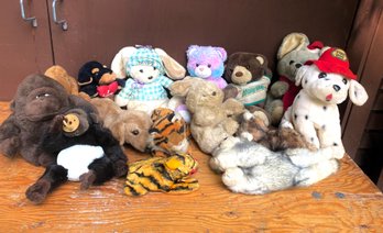 Collection Of Antique Stuffed Animals- All Brands