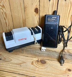 Electric Battery Charger And Knife Sharpener