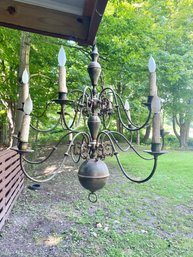 Huge Beautiful Antique  Brass Chandelier