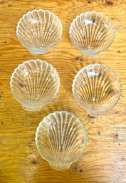 1970s Clam Shell Dessert Plates- Anchor Hawking