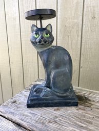 Black Cat Candle Holder