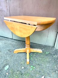 Small Solid Wood  Drop Leaf Table