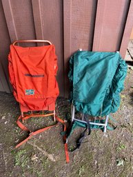 2 Metal Frame Hiking Backpacks