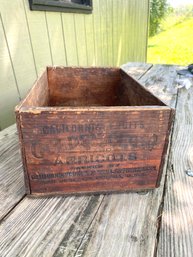 Antique Apricot Wood Box