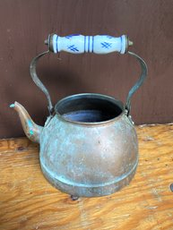 Copper Kettle With Ceramic Handle