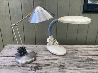 Pair Of Well Lite Desk Lamps