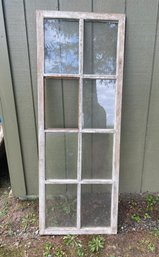 Tall Vintage Window Pane Frame- Missing One Glass Panel