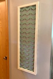 Metal Chevron Print Wall Art