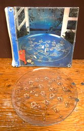 Vintage In Box WALTHER GLAS  Cherry Blossom Platter