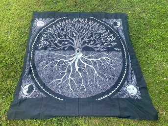 Tree Of Life-sun-moon Shower Curtain