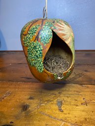 Gourd Bird Feeder- Hand Painted