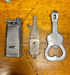 Vintage Lighter And Bottle Openers