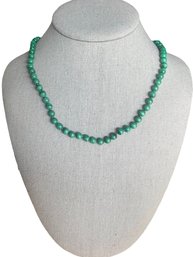 Vintage Malachite Beaded Necklace