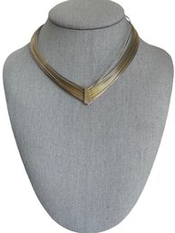 Vintage Multilayered Wire Choker Necklace