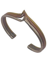 Vintage Mexican Tri-tone Wave Cuff Bracelet