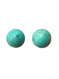 Sterling Silver Turquoise Stud Earrings