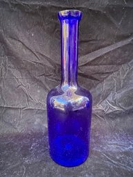 Blue Glass Gourd Shape Vase