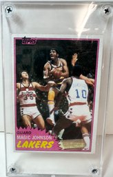 1981 Magic Johnson Lakers Basketball Card