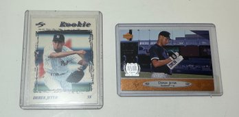 Two Derek Jeter Baseball Cards